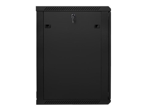 Lanberg Szafa instalacyjna wisząca 19 cali 18U 600X600mm czarna (drzwi szklane)