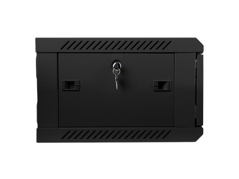 Lanberg Szafa instalacyjna wisząca 19 cali 4U 600X450mm czarna (drzwi szklane)