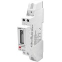 Qoltec Jednofazowy elektroniczny licznik | miernik zużycia energii na szynę DIN | 230V | 30A | LCD | 1P