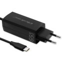 Qoltec Ładowarka sieciowa 65W GaN | 5-20V | 3-3.25A | USB-C 3.1