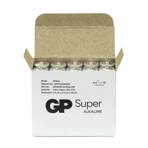 GP Battery Baterie alkaliczne LR03/AAA GP SUPER 10szt. (G-TECH)