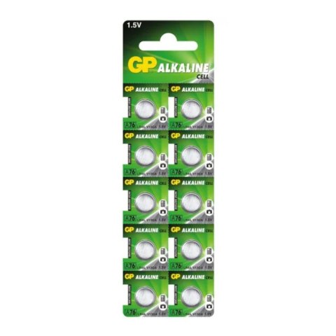 GP Battery Baterie alkaliczne MINI GP A76/G13/AG13/L1154/LR44/157/V13GA/RW82 blister 10szt.