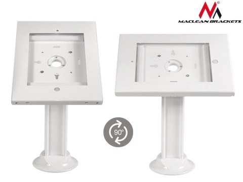 Maclean Stojak, uchwyt reklamowy do tabletu, biurkowy z blokadą, MC-677 iPad 2/3/4/Air/Air2