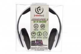 Rebeltec Stereo słuchawki z mikrofonem 4pin mini jack AUDIOFEEL2 WHITE