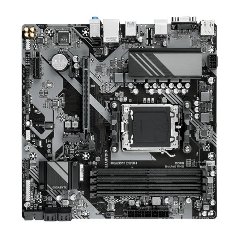 Gigabyte Płyta główna A620M DS3H AM5 4DDR5 HDMI/DP M.2 mATX