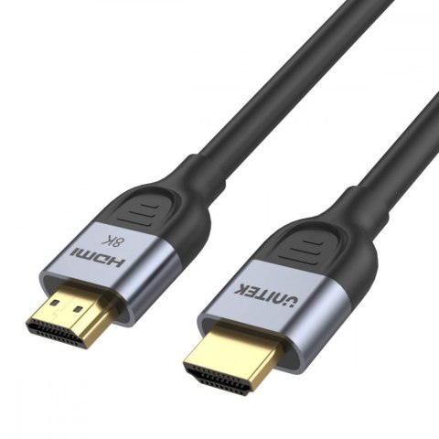 Unitek Kabel HDMI 2.1 8K 60Hz 1m; czarny; C11086GY01-1M