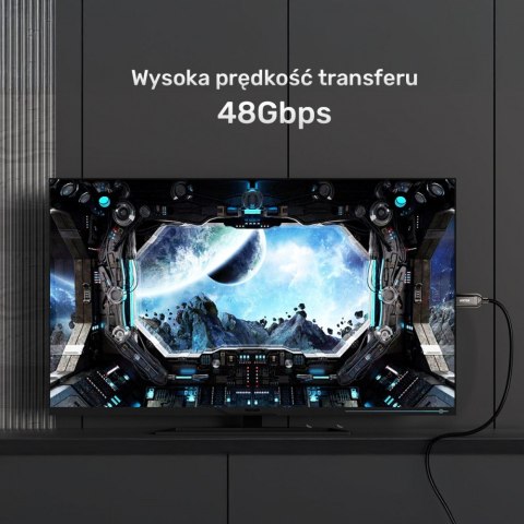 Unitek Kabel optyczny HDMI 2.1 AOC 8K 120Hz 10m; C11085GY01-10M