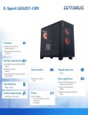 OPTIMUS Komputer E-Sport GA520T-CR9 Ryzen 5 3600/16GB/1TB/RX 6600 8GB/W11H