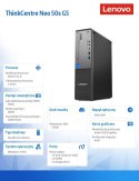 Lenovo Komputer ThinkCentre Neo 50s G5 SFF 12XD000CPB W11Pro i5-14400/16GB/512GB/INT/DVD/3YRS OS