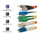 Qoltec Patchcord światłowodowy LC/UPC-LC/UPC | MM | 50/125 | OM3 | 3m