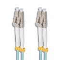 Qoltec Patchcord światłowodowy LC/UPC-LC/UPC | MM | 50/125 | OM3 | 3m