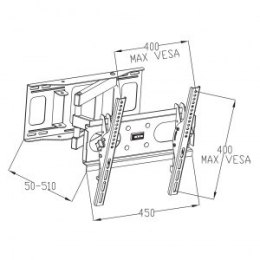 ART Uchwyt do TV LED/LCD 23-46