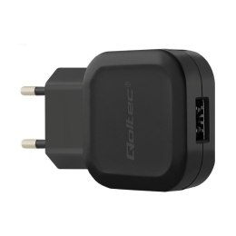 Qoltec Ładowarka sieciowa 12W | 5V | 2.4A | USB + kabel USB typC