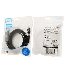 TB Kabel HDMI 2.0V - USB 3.1 typ C