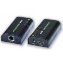 Techly Extender/splitter HDMI po skrętce Cat.5e/6/6a/7 do 120m, over IP, czarny