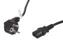 Lanberg Kabel zasilający CEE 7/7 - IEC 320 C13 VDE 5M czarny