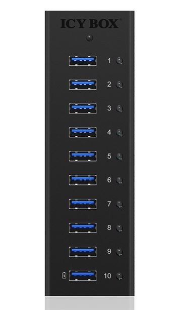 IcyBox IB-AC6110 Aktywny 10-portowy Hub