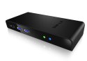 IcyBox IB-DK2241AC USB,HDMI,LAN,DVI-I,Mic