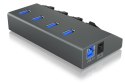 IcyBox IB-HUB1405C 4 portowy Hub USB 3.0