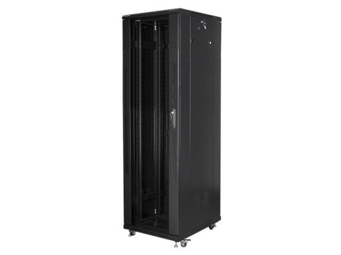 Lanberg Szafa stojąca Rack 19'' 42U 600x800mm czarna