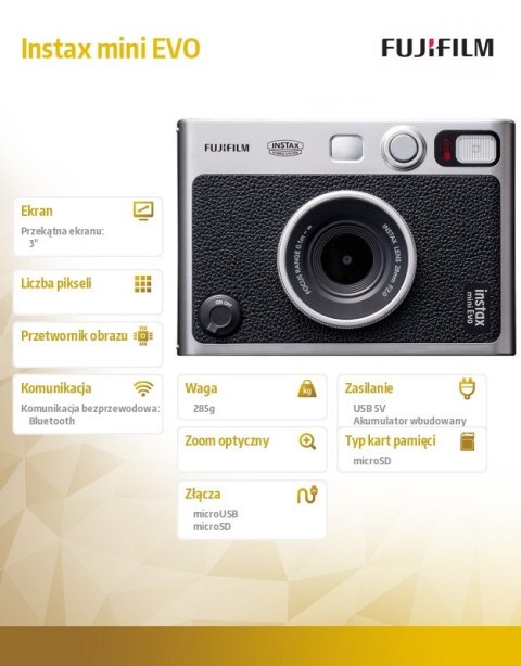 Fujifilm Aparat Instax mini EVO czarny