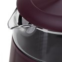 Adler Czajnik 1,7l z wyświetlaczem LED, regulacja temperatury AD 1305 burgundy