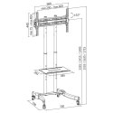 LogiLink Uchwyt wolnostojący 37-70 max 40kg, VESA 600x400