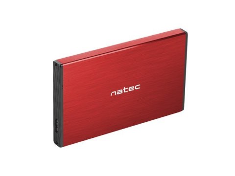 Natec Kieszeń zewnętrzna HDD/SSD Sata Rhino Go 2,5 USB 3.0 czerwona