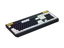 Klawiatura dla graczy Hator Icefall czarna membranowa klawisze czarno-białe