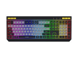 Klawiatura dla graczy Hator Icefall czarna membranowa (klawisze czarno-szare)