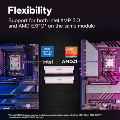 Crucial Pamięć DDR5 Pro OC 32/6400(1*32GB) CL40 biała