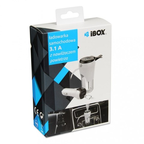 IBOX Ładowarka samochodowa USB 2.1 + Aromatyzer samochodowy CCH1 +