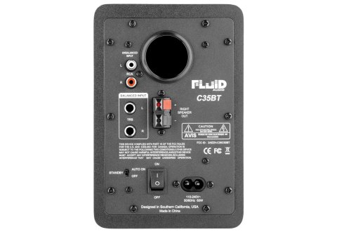 Fluid Audio C35BT - Aktywny 3.5"-calowy dwudrożny monitor referencyjny studyjny z Bluetooth (para)