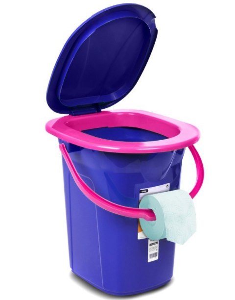 GreenBlue Toaleta turystyczna GB320BR granatowo-różowa