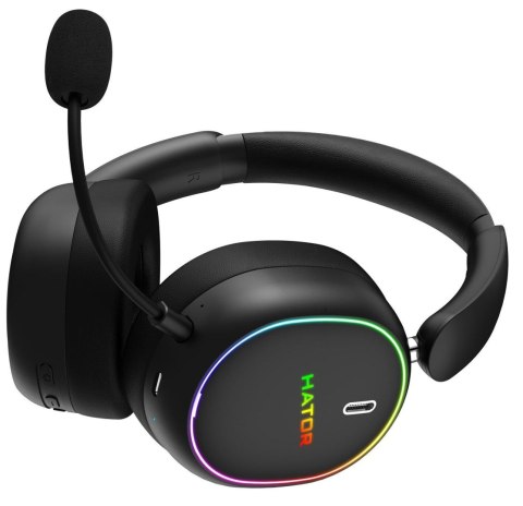 Słuchawki dla graczy Hator Phoenix 2 Wireless bezprzewodowe czarne