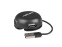 Natec Hub USB 4 porty Bumblebee USB 2.0 czarny