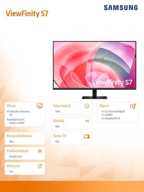Samsung Monitor 37 cali LS37D700EAUXEN