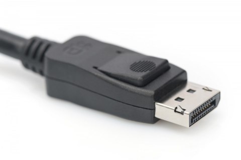 Digitus Kabel połączeniowy DisplayPort z zatrzaskami 8K 30Hz UHD Typ DP/DP M/M czarny 2m