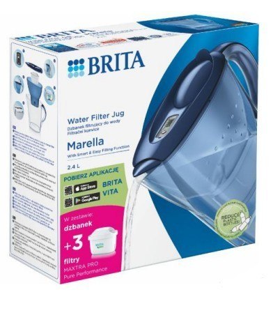 Brita Dzbanek filtrujący Marella 2.4l + 3 wkłady Pure Performance