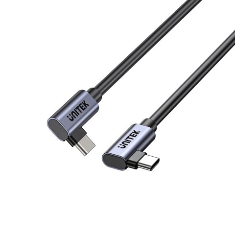 UNITEK KABEL USB-C KĄTOWY 90°/90° PD 100W M/M 1M
