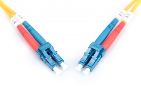 Digitus Patchcord FO Singlemode 09/125 OS2 LC-LC duplex 2m Żółty