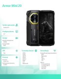 ULEFONE Smartfon Armor Mini 20 4G 8/256GB IP69K Czarny