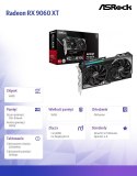 ASRock Karta graficzna Radeon RX 9060 XT CHALLENGER 16GB GDDR6 128bit 2DP/HDMI