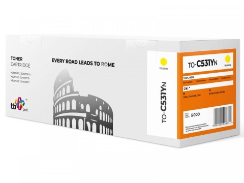 TB Print Toner do OKI C531 TO-C531YN Żółty 100% nowy