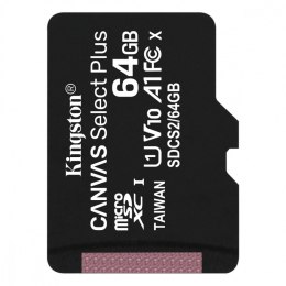 Kingston Karta pamięci microSD 64GB Canvas Select Plus 100MB/s