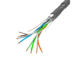 Lanberg Kabel SFTP kat.5e 305m drut CU LCS5-11CU-0305-S szary