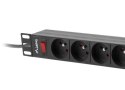 Lanberg Listwa zasilająca rack PDU 19 cali 1U 16A 9X 230V PL 3m czarny