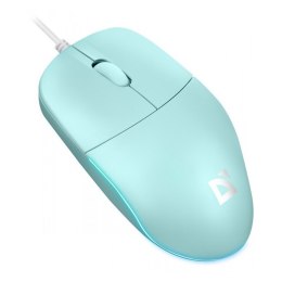 Defender Mysz przewodowa AZORA MB-241 1200 DPI miętowa podświetlenie