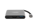 Natec Multi Port Fowler mini USB-C PD, USB 3.0, HDMI 4K