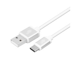 TB Kabel USB-USB C 2m srebrny sznurek